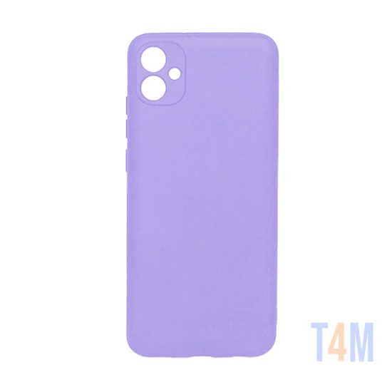 Funda de Silicona con Marco de Cámara para Samsung Galaxy A04e Púpura